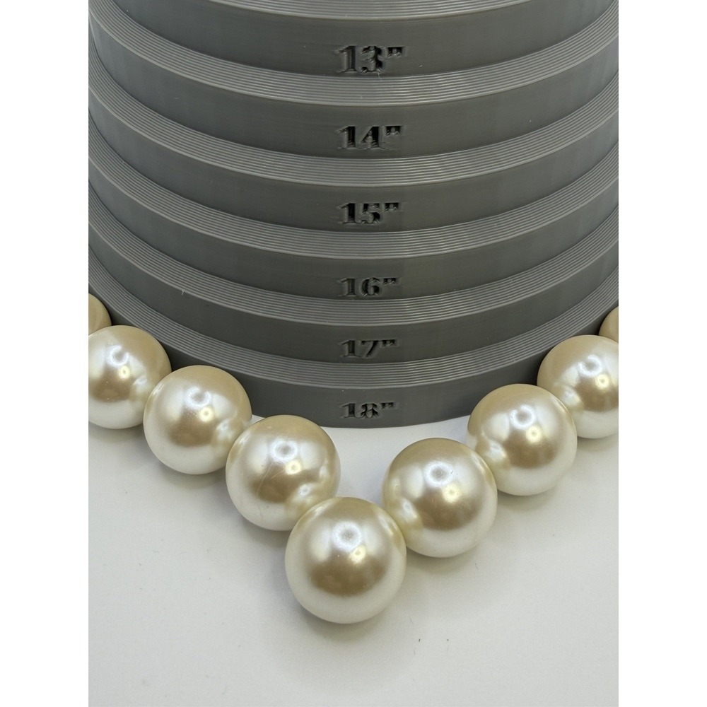 Napier Pearl Necklace Bridal Chunky Graduated V Drop Statement Wedding - Picture 8 of 9
